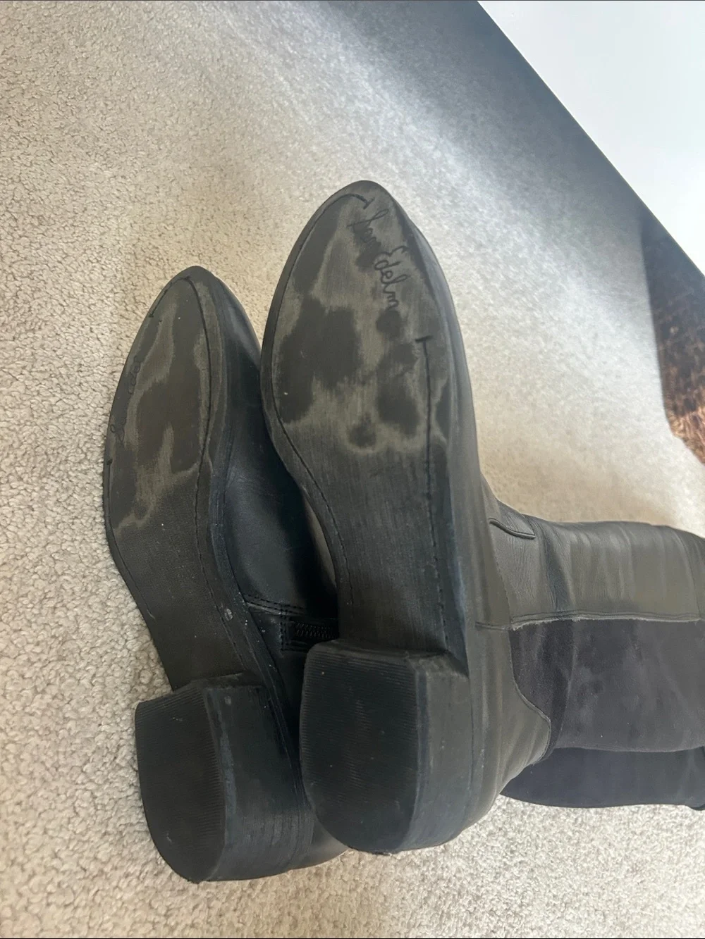 Sam Edelman Black Over-the-Knee Riding Boots